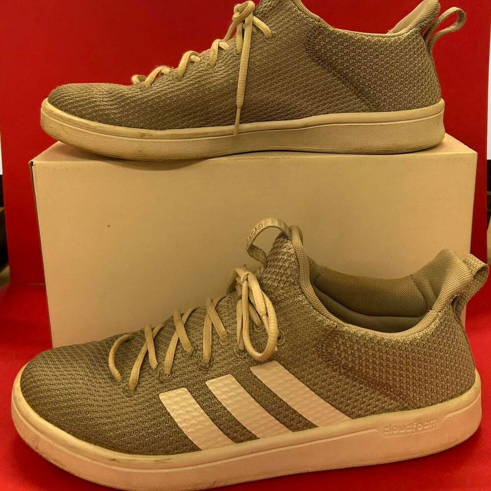 Adidas Women's Grey and White Trainers